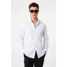 Antioch Beyaz Slim Fit Erkek Gömlek