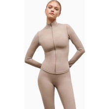 Because Of Alice Base Sculpting Zip Up Jacket Şekillendirici Fermuarlı Kadın Ceket