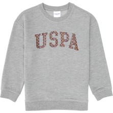 U.S. Polo Assn. Erkek Çocuk Gri Melanj Bisiklet Yaka İnce Sweatshirt 50316527-VR086