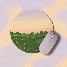 Hediye Labs Bahar Baskılı Daire Mouse Pad
