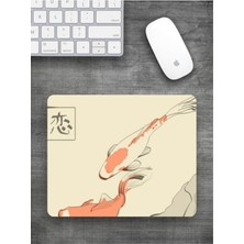 Hediye Labs Japon Balığı Baskılı Dikdörtgen Mouse Pad Bskbzr