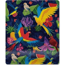Hediye Labs Papağan Desenli Bilek Destekli Mouse Pad