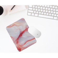 Hediye Labs Renkli Mermer Desenli Bilek Destekli Mouse Pad