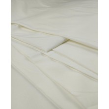 Kumaş Parça Ekru Renk Hayli Esnek Dokuma (En 125 cm x Boy 260 Cm)