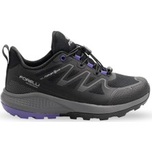 Forelli BEYGE-G Kadın Siyah-Mor (36-40) Waterproof Outdoor Ayakkabı