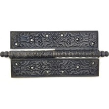Antika Tarz Dekoratif Pirinç Lüks Okka Menteşe - 20CM, Oksit