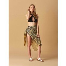 ROMAN Çizgi Desenli Kadın Şal Standart Renk Y1884403_089