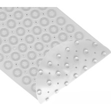 2 Adet Masajlı Silikon Banyo Paspası Vantuzlu Banyo ve Duş Kaydırmazı Küvet Paspası A-142