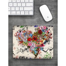 Hediye Labs Kalp Baskılı Dikdörtgen Mouse Pad Bskbzr