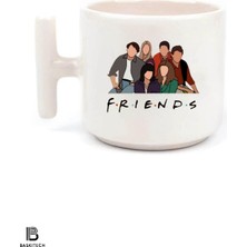 Friends Baskılı T Kulp Kupa Bardak