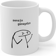 "sensin Günaydın" Baskılı Kupa