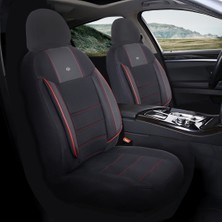 Nato Concept Dacia Logan Mcv Station Vagon 2017 2+1 Ticari Aracınıza Uyum Sağlayan Oto Koltuk Kılıfı -Violet Kırmızı