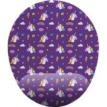 Hediye Labs Unicorn Desenli Bilek Destekli Mouse Pad