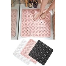 2 Adet Kaydırmaz Duşakabin Banyo ve Duş Paspası Kare Masajlı Vantuzla Yapışır 54 x 54 cm A-150