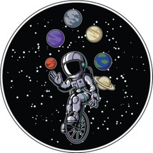 Hediye Labs Astronot Baskılı Mouse Pad Hediyelab