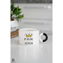 Prens Ay Aklımı Delircem Baskılı Yuvarlak Kulp Kupa Bardak