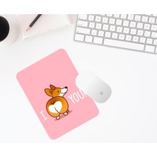 Hediye Labs I Love You Baskılı Mouse Pad