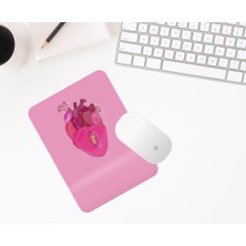 Hediye Labs Kalp Desenli Bilek Destekli Mousepad