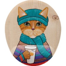 Hediye Labs Hipster Kedi Bilek Destekli Mouse Pad