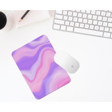 Hediye Labs Mor Pembe Desenli Bilek Destekli Mouse Pad