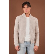 Alexander Gardi Alexandergardı Dik Yaka Fermuarlı Triko Hırka (E22-5714)