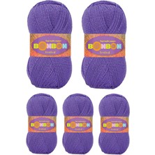 Neonova 5 Adet Festival Simli Örgü Ipi Yünü Renk NO:241