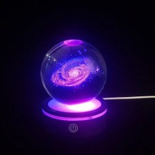 Neonova Usb'li Samanyolu Tasarımlı Dönen Cam Küre