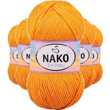 Neonova 5 Adet Elite Baby El Örgü Ipi Tüylenmeyen Bebek Yünü Portakal Kabuğu 4038