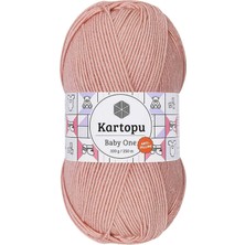 Neonova 1 Adet Baby One Tüylenmeyen El Örgü Ipi Yünü Pudra K258