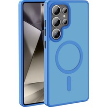 Kılıftech Galaxy S25 Ultra Kılıf M-Safe Şarj Özellikli Mat Arka Yüzey Zore Sio Kapak