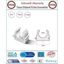 Fırat PPRC Tekli Kelepçe - 25mm - 5 Adet