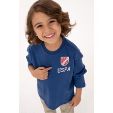 U.S. Polo Assn. Erkek Çocuk Indigo Bisiklet Yaka Kolsuz Sweatshirt Tek Cepli Günlük Kullanım