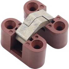 Hırdavat Plastik Oval Masa Menteşesi Zamak Gövde Kahve