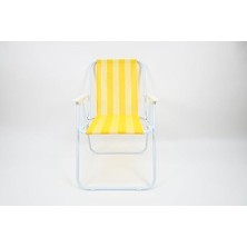 Çelik Plaj Sandalyesi - Sarı