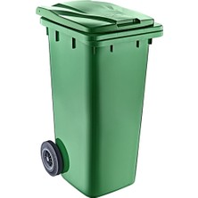 120 Lt Çöp Konteyner [yeşil, Plastik)