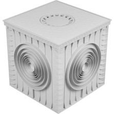 Luxwares 40X40 Süzgeç Kapaklı  Plastik Rögar (Menhol) Kutusu