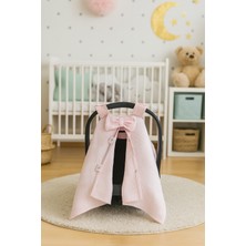 Beyge Baby Pembe Waffle Pike Mevsimlik Puset Örtüsü