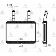 Maher RADYATÖR KALORİFER H-100 KAMYONET 2005-2018 / BONGO 2004 BRAZING 97318 4F000