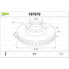 Valeo FREN DISKI ON MERCEDES W176 W246 C117 10117 10156 A2464210112