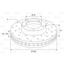 Valeo FREN DISKI ON MERCEDES W176 W246 C117 10117 10156 A2464212712
