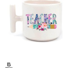 Öğretmenler Günü Teacher Baskılı T Kulp Kupa Bardak