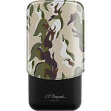 S.t. Dupont Camo 3lü Haki Deri Puro Kılıfı 183450
