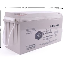 OR2GO Energy 12V 160Ah Jel Akü OV Serisi Uzun Ömürlü