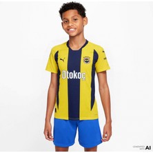 Puma 775364-01 Fenerbahçe 24/25 Çocuk Unisex Iç Saha Çubuklu Forması Sarı-Lacivert