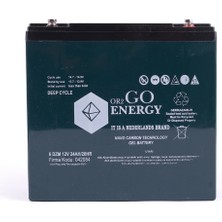 OR2GO Energy 12V 24Ah Jel Akü OV Serisi Uzun Ömürlü