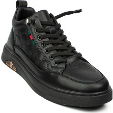 Marcomen 22206 Siyah Deri Erkek Klasik Bot