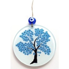 Ett Nazar Ağacı Füzyon Cam Nazar Boncuklu Duvar Dekoru