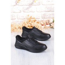 Mehmet Mete 32860 Face Rahat Lastik Bağcıklı Kauçuk Taban Hakiki Deri Erkek Ayakkabı