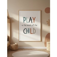 Fuart.Co Play Child Dijital Baskı Poster V3 (Çerçevesiz) AFFU