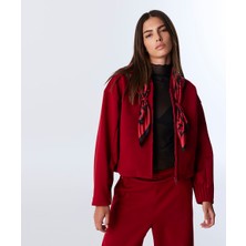 Twist Çıkarılabilir Fularlı Bomber Ceket TW6250005083034